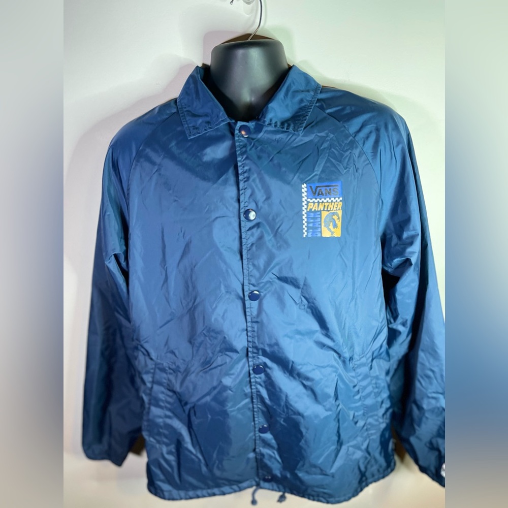 Vans Off The Wall Men's Marvel Black Panther Torrey Coaches Windbreaker Jacket